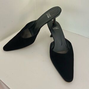 Stuart Weitzman pointed kitten mules 37